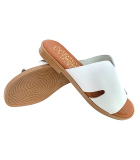 Sandale blanche pour femme DUENDY 3822