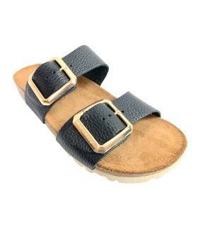 sandale noire pour femme INTER BIOS 7232