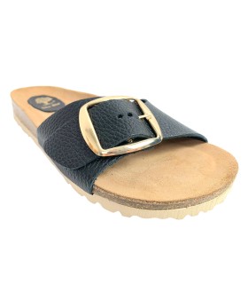 Sandália feminina preta INTER BIOS 7220