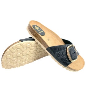 sandale noire pour femme INTER BIOS 7220