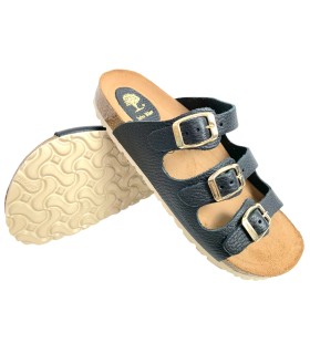 sandale noire pour femme INTER BIOS 7231