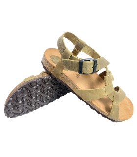 sandale femme kaki INTER BIOS 7179