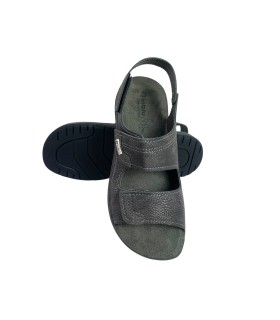 INBLU id21 schwarze Herrensandale