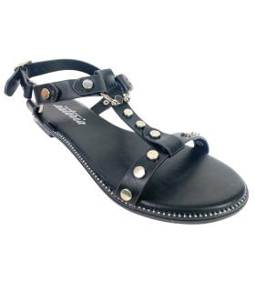 Sandália feminina preta ISTERIA 25096