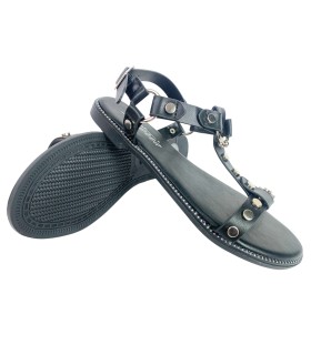 ISTERIA 25096 schwarze Damensandale