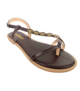 Sandália feminina ISTERIA 25095a, marrom