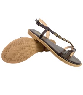 Sandália feminina ISTERIA 25095a, marrom