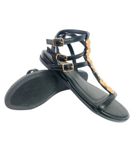 Sandale noire pour femme ISTERIA 25091