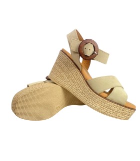 Sandália feminina EVA FRUTOS 5816 bege