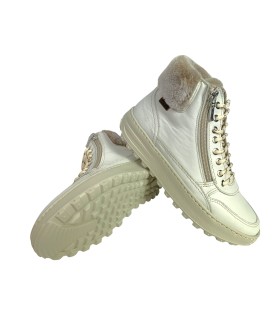 Botins femininos bege BAERCHI 32303