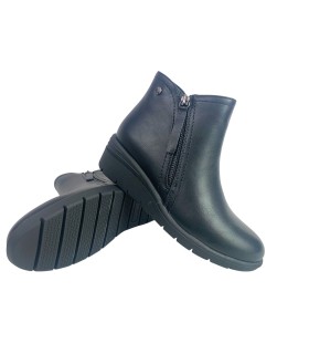 Bota feminina de cano curto HISPAFLEX 2512 preta