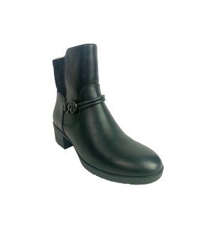 Bota feminina de cano curto HISPAFLEX 2544 preta