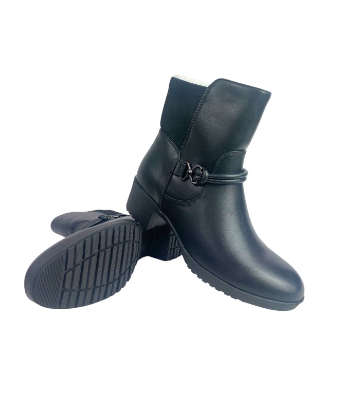 HISPAFLEX 2544 schwarze Damenstiefelette HISPAFLEX 2544 schwarze Damenstiefelette