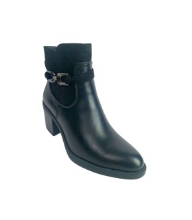 Bota feminina de cano curto HISPAFLEX 2533 preta