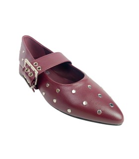 D'ANGELA 29003 burgunderfarbener Damenschuh