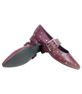 Sapato feminino D'ANGELA 29003 ddn cor bordô