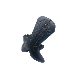 Bota feminina preta MUSTANG 59794
