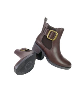 Botas de cano curto femininas HISPAFLEX 2571 marrons