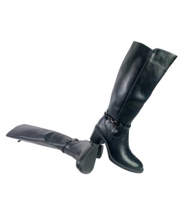 Bota feminina preta HISPAFLEX 2530