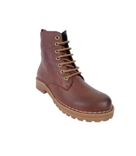 Botas de cano curto femininas CHACAL 7251 marrom