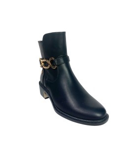 Bota feminina de cano curto XTI 144398 preta