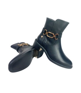 Bota feminina de cano curto XTI 144398 preta