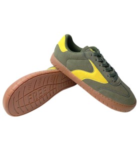 Sapato masculino MUSTANG 84806 na cor cáqui.