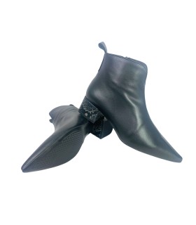 Botas de cano curto femininas DESIREE rabat 7 pretas