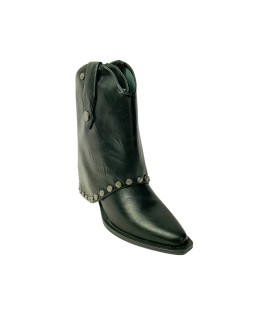 Botas de cano curto femininas pretas ISTERIA 592