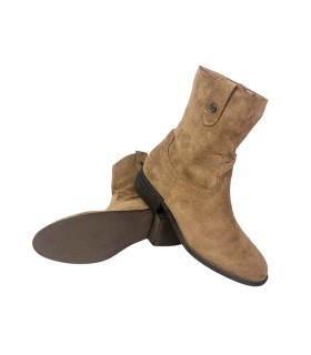 Botas de tornozelo femininas de couro BIENVE 2a1496