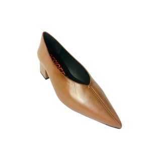 Chaussure femme DESIREE rabat 9 taupe