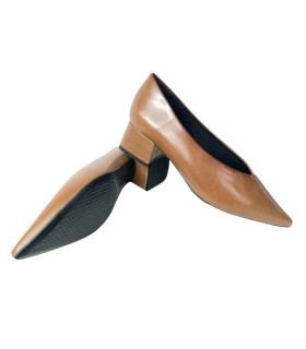 Chaussure femme DESIREE rabat 9 taupe