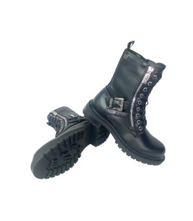 Botas de cano curto femininas pretas MUSTANG 54774