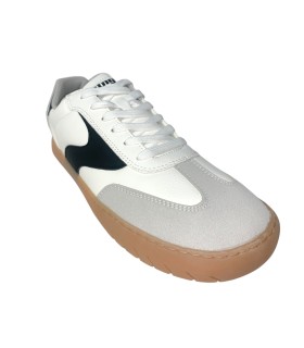 Sapato masculino MUSTANG 84806, elegante, preto e branco.
