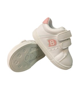Chaussure fille écologique bleue et rose BUBBLE BOBBLE c1202