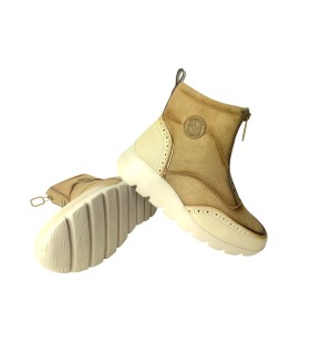 Botas de cano curto femininas AMARPIES 29419 e cor taupe