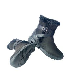 AMARPIES 29413 amd schwarze Damen-Ankle-Boots