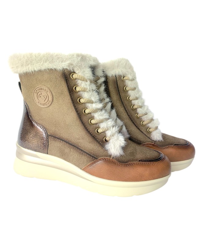 Botín señora AMARPIES 29423 amd taupe Botín señora AMARPIES 29423 amd taupe