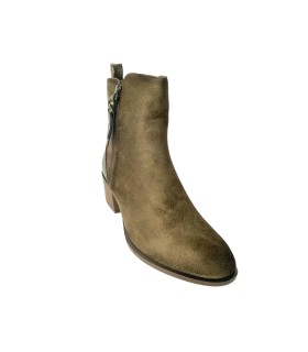 Botas de cano curto femininas AMARPIES 29504 azs marrom