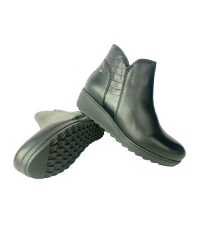 Botas de cano curto femininas pretas KAOLA 5057
