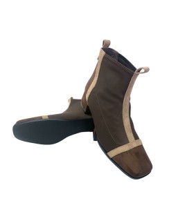 Botas de cano curto femininas BIENVE a3446 marrons