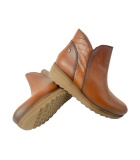 Botas de tornozelo femininas KAOLA 5057 em couro