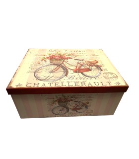 Coffret cadeau accessoires LAKESIDE 35-37 x 28 x 16 cm beige