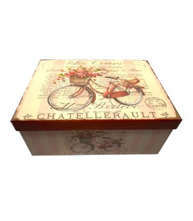 Coffret cadeau accessoires LAKESIDE 27-29 x 21 x 12 cm beige