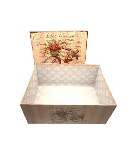 Coffret cadeau accessoires LAKESIDE 31-33 x 24 x 13 cm beige