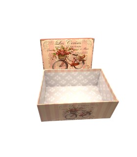 Coffret cadeau accessoires LAKESIDE 19-21 x 14 x 8 cm beige