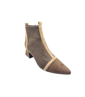 Botas de cano curto femininas BIENVE a5425 marrons