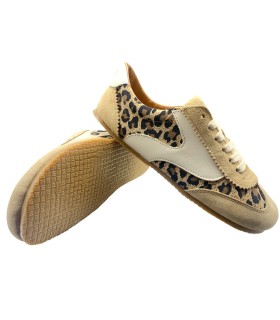 Sapato feminino MUSTANG 60958, estampa de leopardo