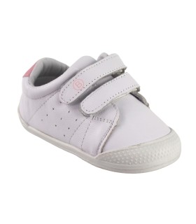 Chaussure fille écologique bleue et rose BUBBLE BOBBLE c844