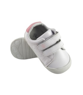 Chaussure fille écologique bleue et rose BUBBLE BOBBLE c844